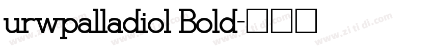 urwpalladiol Bold字体转换